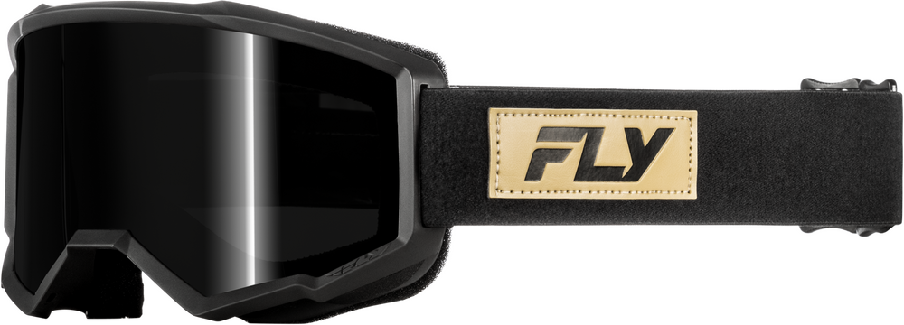 FLY Racing Focus Sand Goggle Black Tan with Dark Smoke Lens