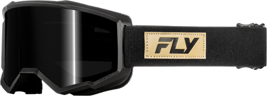 FLY Racing Focus Sand Goggle Black Tan with Dark Smoke Lens