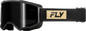 FLY Racing Focus Sand Goggle Black Tan with Dark Smoke Lens