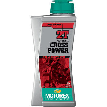 Motorex Cross Power Synthetic 2T Oil 1L Full Synthetic 2‑Stroke