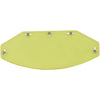 AFX Vintage 5‑Snap Flat Helmet Replacement Face Shield Yellow – 0131‑0074