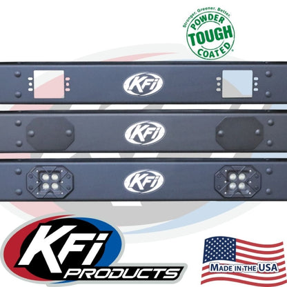 KFI 101530 Rear Formed Bumper – Polaris Ranger 1000 / XP 1000 / Crew (2018–2026) – Black Textured – Made in USA