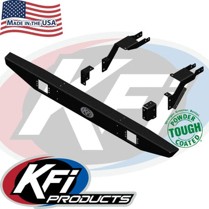KFI 101530 Rear Formed Bumper – Polaris Ranger 1000 / XP 1000 / Crew (2018–2026) – Black Textured – Made in USA