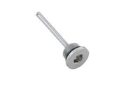 Short chrome transmission dipstick for Harley