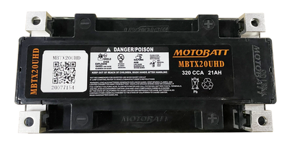 MOTOBATT BATTERY MBTX20U(HD) SEALED FACTORY ACTIVATED Replaces # 12N16-3A 12N16-3B 12N16-4A 12N16-4B YB16A YB16A2 YB16L-A YB16L-A2 YB16-B YB16-B2 YB16LB2  SYB16L-B YB16-B-CX YB16C-B YB16CL-B YB16HL-A-CX YB16L-B