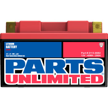 Parts Unlimited 2113-0682 Lithium LiFePO4 Battery HJTZ10S-FP – 280 CCA – Ultra Lightweight ATV & Street Motorcycle Battery