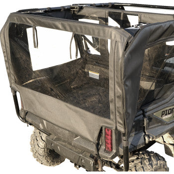 Seizmik Soft Upper Doors, Middle & Rear Windows with Zipper – Fits Honda Pioneer 1000‑5 (2016–2025) – Marine‑Grade Canvas & Aqua‑View Vinyl