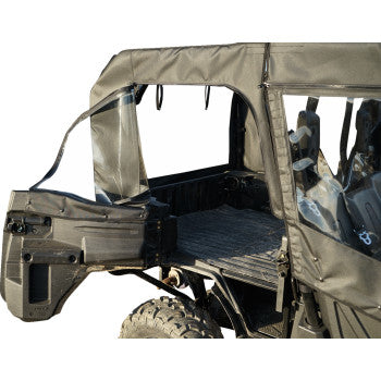 Seizmik Soft Upper Doors, Middle & Rear Windows with Zipper – Fits Honda Pioneer 1000‑5 (2016–2025) – Marine‑Grade Canvas & Aqua‑View Vinyl