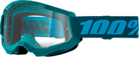 100-PERCENT 100% STRATA 2 GOGGLES OFFROAD ATV MOTORCYCLE SNOW CLEAR LENS