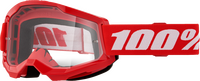 100-PERCENT 100% STRATA 2 GOGGLES OFFROAD ATV MOTORCYCLE SNOW CLEAR LENS