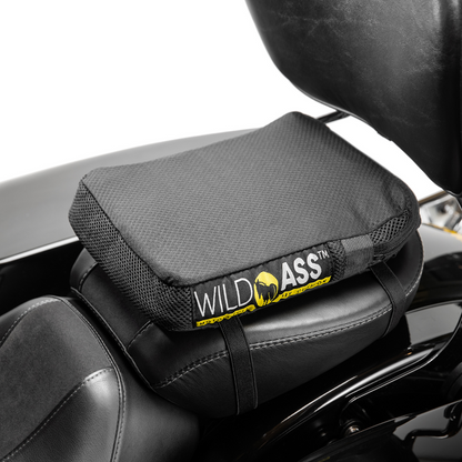WILD ASS SEAT MOTORCYCLE CUSHION PAD PASSENGER PILLION CLASSIC BLACK Medical Grade Neoprene