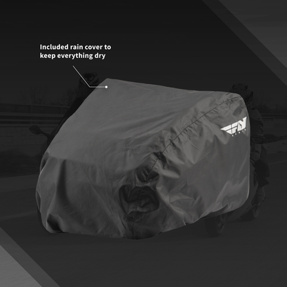 FLY Racing Medium Tank Bag Motorcycle ATV Dual Sport ADV 11L Expandable to 20L Touch Screen Pocket Rain Cover