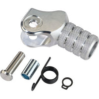 Moose Offroad by Hammerhead silver knurled shift tip 10 mm replacement for CNC shift levers