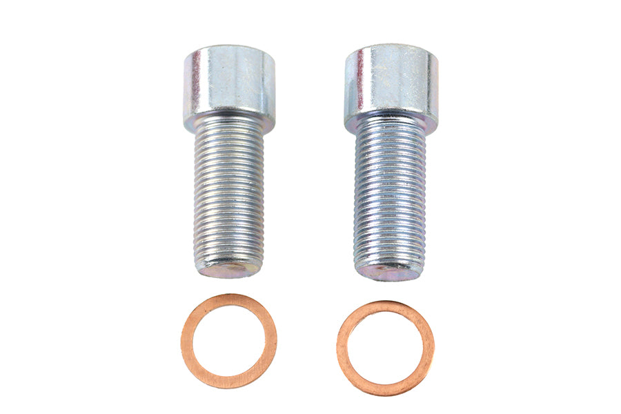 Fork Damper Tube Bolt & Washer Seal Kit – 14mm Damper Bolt Replacement for Harley FLST/FXST/FXD/FLT