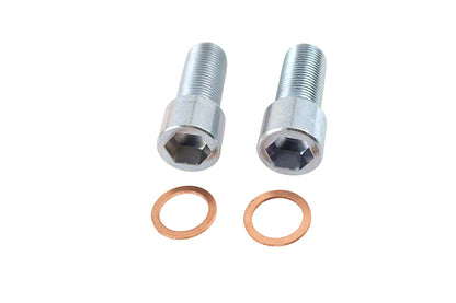 Fork Damper Tube Bolt & Washer Seal Kit – 14mm Damper Bolt Replacement for Harley FLST/FXST/FXD/FLT