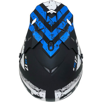 AFX  FX-17 Offroad Motorcycle ATV Helmet - Attack - Matte Black/Silver Choose Size / Color