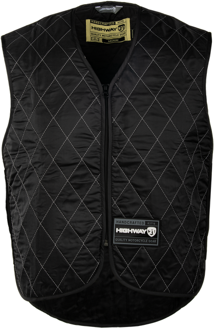 Highway 21 HyperKewl Plus evaporative cooling vest for motorcycle riding polymer embedded fabric