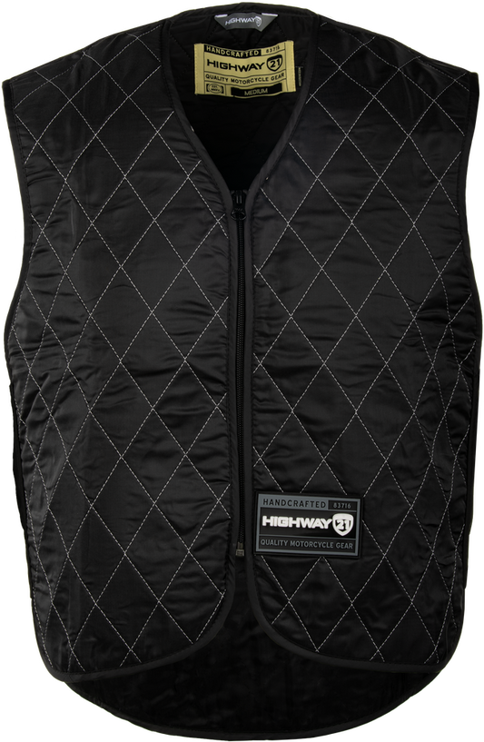 Highway 21 HyperKewl Plus evaporative cooling vest for motorcycle riding polymer embedded fabric