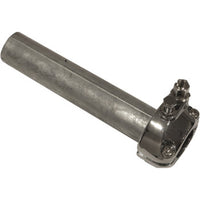 Emgo Single Pull 7/8" Throttle Assembly – Silver – Complete Motorcycle Throttle Tube – Made in Taiwan