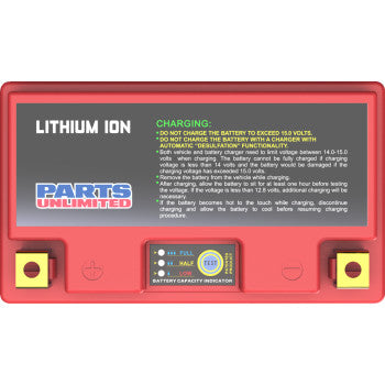 Parts Unlimited 2113-0683 Lithium LiFePO4 Battery HJTZ14S-FP – 385 CCA – Ultra Lightweight Street Motorcycle Battery
