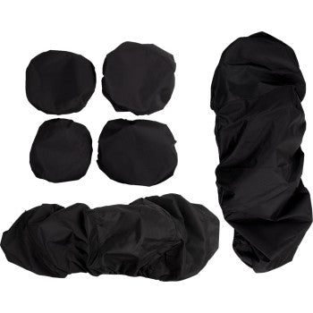 Moose Offroad Seat Cover for Honda Pioneer 1000‑6 Deluxe Crew (2023–2024) – Black 600D Polyester/Neoprene