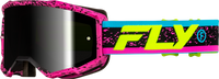 FLY Racing Zone Off‑Road Goggle Pink/Black/Hi‑Vis with Black Mirror/Smoke Lens – 37‑51528