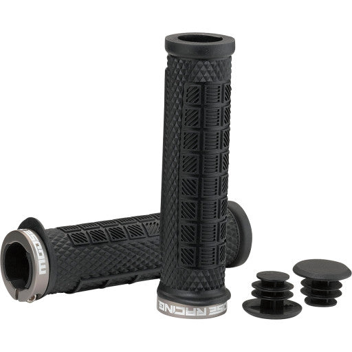Moose Offroad 0630‑2833 Lock‑On Grips – Black 129mm | Bicycle, E‑Bike, ATV, PWC | Fits 7/8" Handlebars