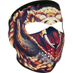 ZAN Headgear Neoprene Full Face Mask Windproof Adult One Size Nylon Bound Edges Hook Loop Closure Helmet Compatible Adventure Street Off Road Choose Design