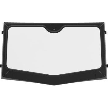 Moose Offroad 2317‑0513 Glass Windshield for Polaris Ranger and PRO XD with powder‑coated frame, rubber gasket seal, and dual sliding vents