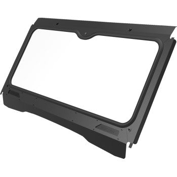 Moose Offroad 2317‑0516 Glass Windshield for Kawasaki Mule PRO‑FX and PRO‑FXT with powder‑coated frame, rubber gasket seal, and dual sliding vents