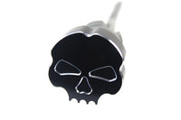 Black skull oil tank dipstick for Harley Softail