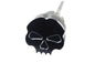 Black skull oil tank dipstick for Harley Softail