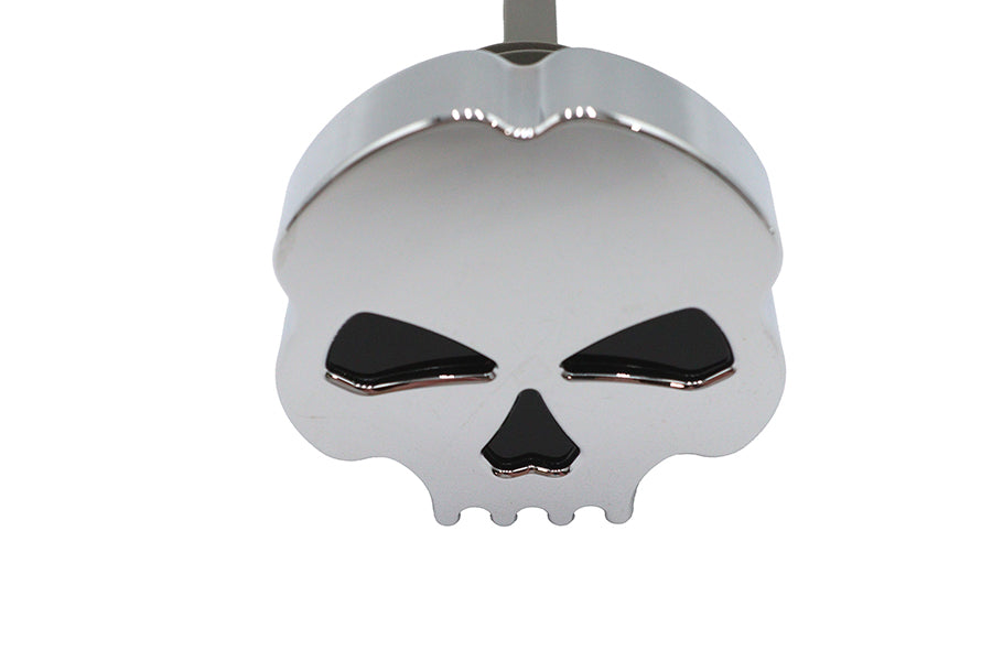 Chrome Skull Oil Tank Dipstick – Harley FLT 2017‑2019 – Custom Skull Cap Design – Made in Taiwan