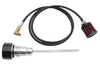 Black vented dipstick for Harley Dyna