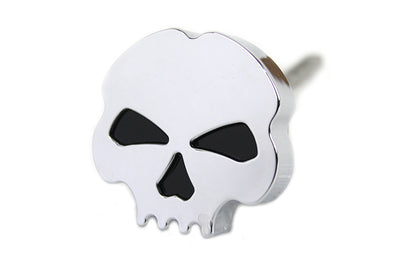 Chrome skull oil tank dipstick for Harley Softail