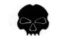 Black skull oil tank dipstick for Harley Softail