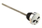 Chrome skull oil tank dipstick for Harley FLT
