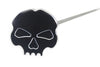 Black skull oil tank dipstick for Harley FLT