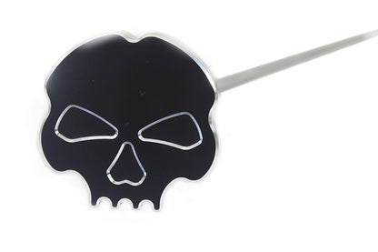 Black skull oil tank dipstick for Harley FLT