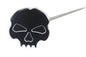 Black skull oil tank dipstick for Harley FLT