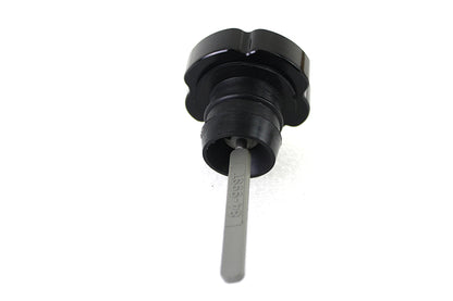 Black Skull Oil Tank Dipstick – Harley FLST 1986‑1999 & FXST 1984‑1999 – Custom Black Skull Cap – Made in Taiwan