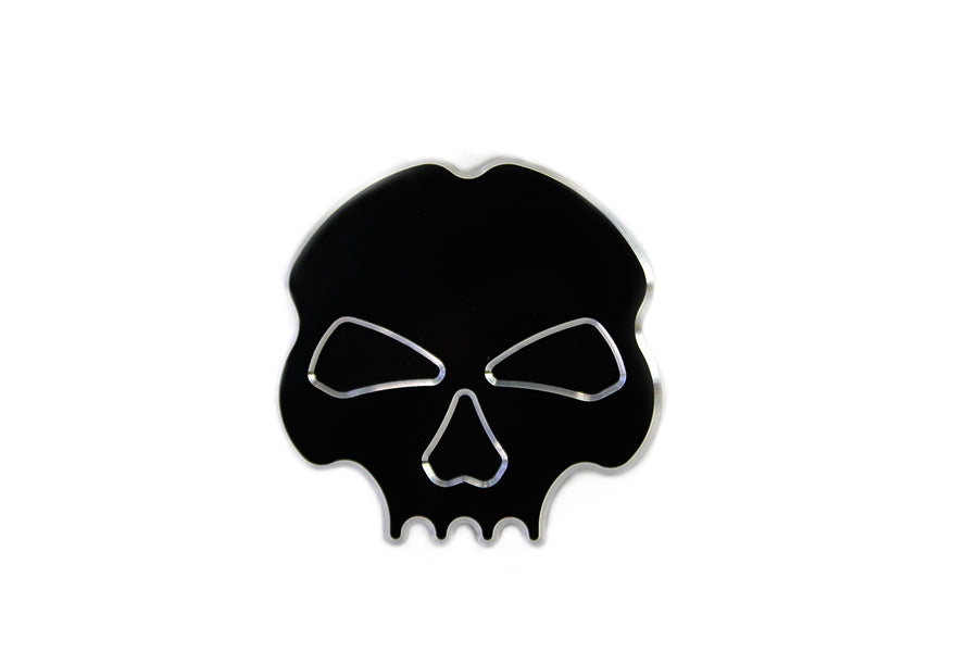 Black skull oil tank dipstick for Harley Dyna
