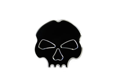 Black skull oil tank dipstick for Harley Dyna