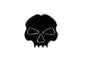 Black skull oil tank dipstick for Harley Dyna