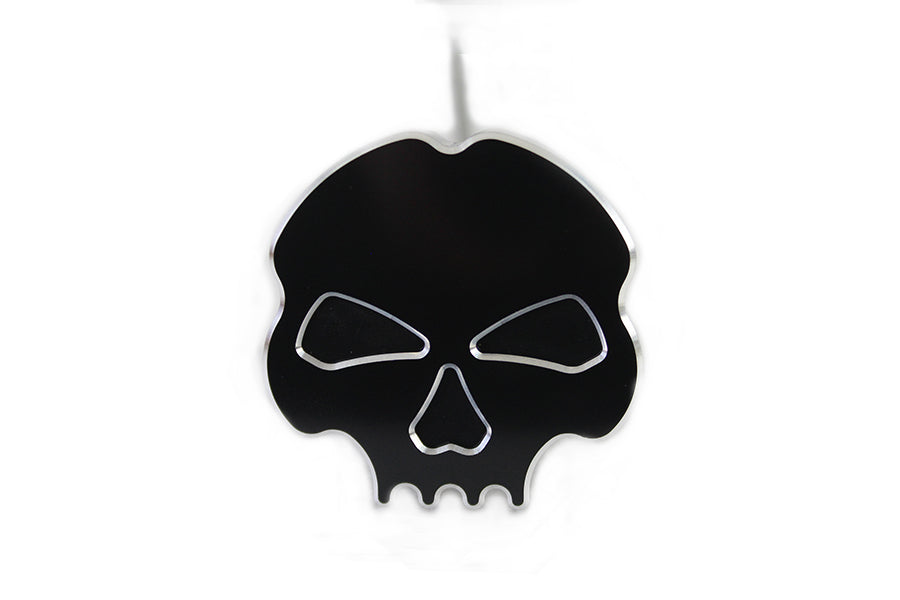Black skull oil tank dipstick for Harley Dyna