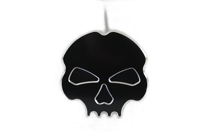 Black skull oil tank dipstick for Harley Dyna