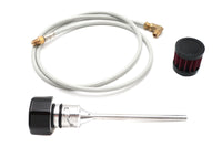 Black M8 vented dipstick for Harley Softail
