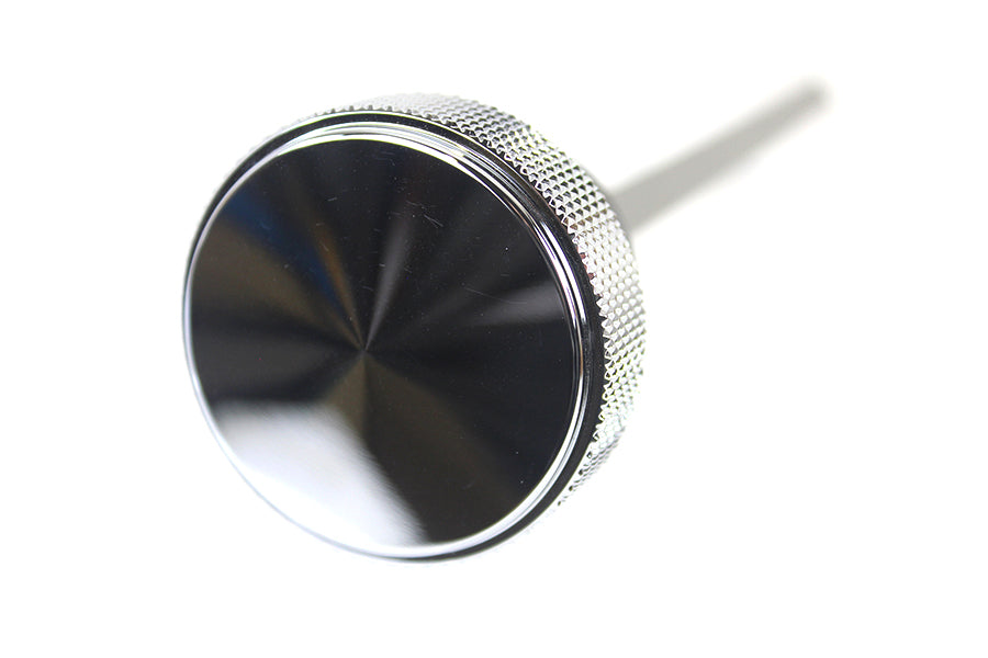 Chrome M8 oil tank dipstick for Harley FLT