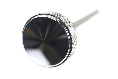 Chrome M8 oil tank dipstick for Harley FLT
