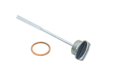 Zinc blade-style dipstick cap